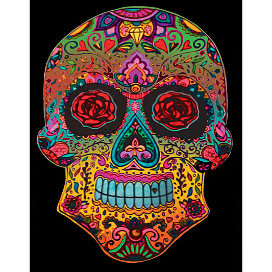 Samtausmalbild TOTENKOPF 47 x 35 cm