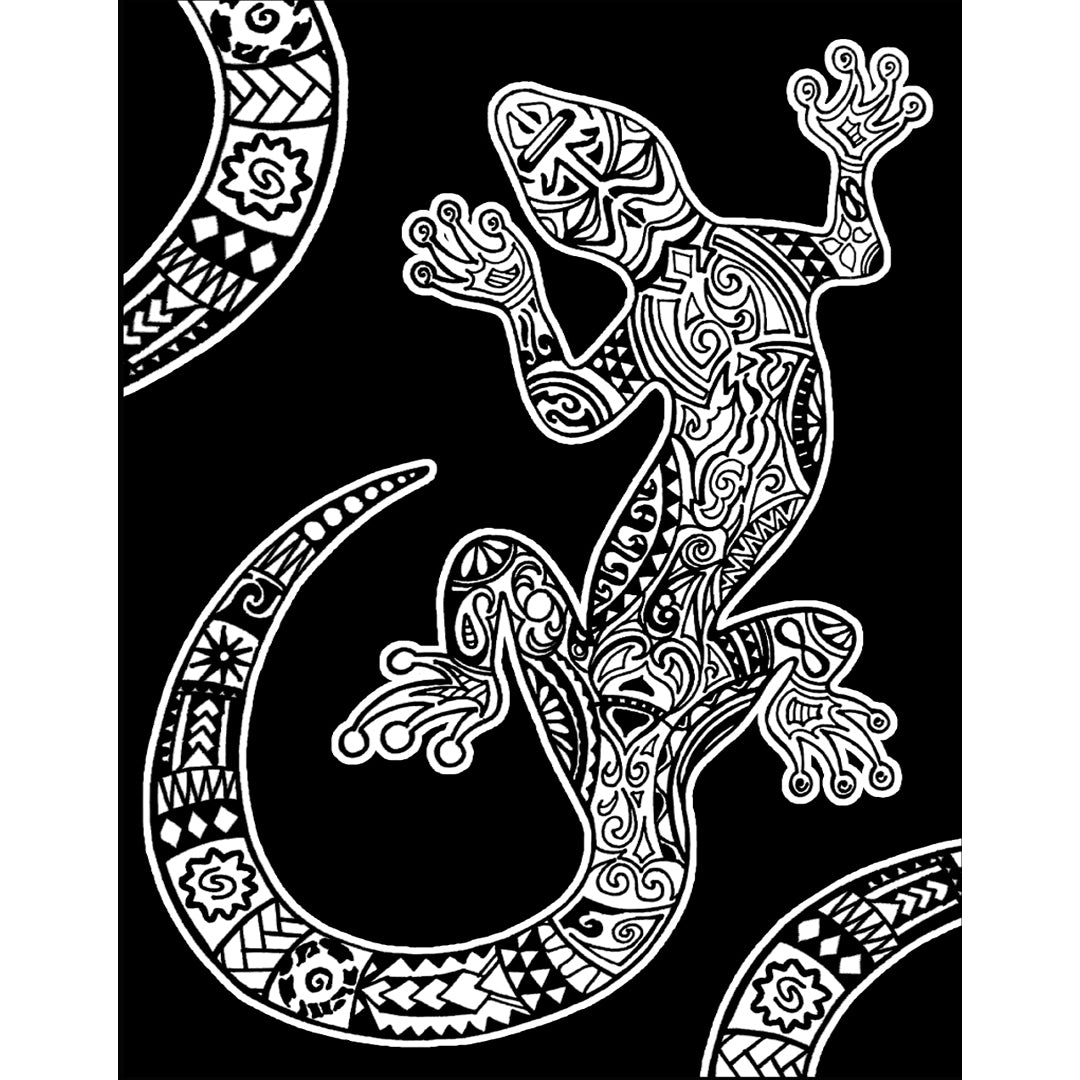 Samtausmalbild SALAMANDER 47 x 35 cm