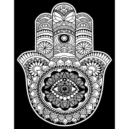 Samtausmalbild FATIMAS HAND 47 x 35 cm
