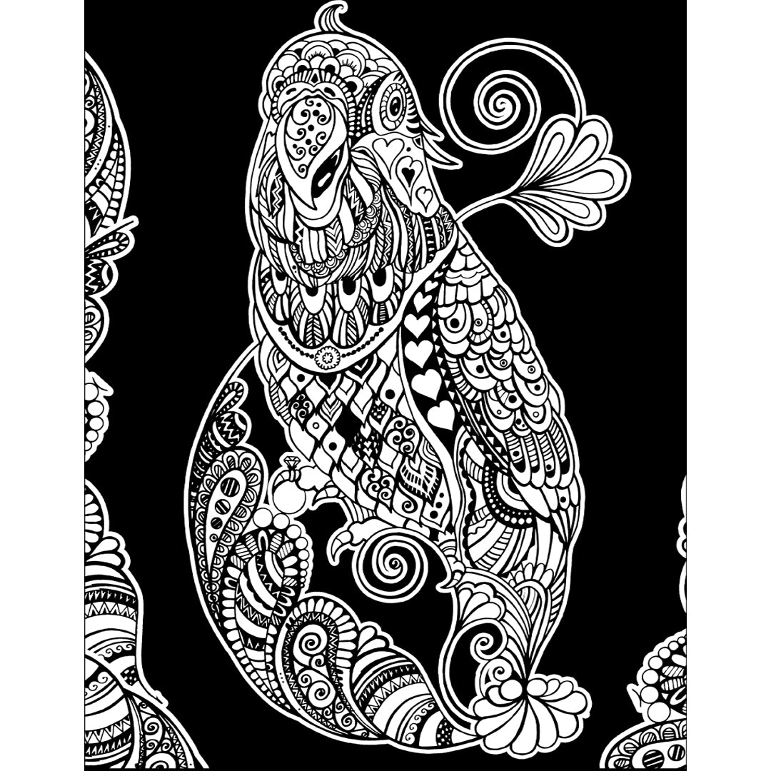 Samtausmalbild PAPAGEI 47 x 35 cm