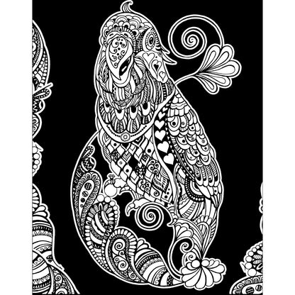 Samtausmalbild PAPAGEI 47 x 35 cm