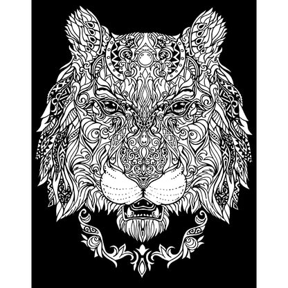 Samtausmalbild LÖWIN 47 x 35 cm