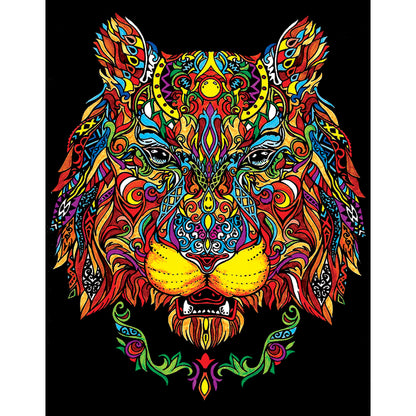 Samtausmalbild LÖWIN 47 x 35 cm