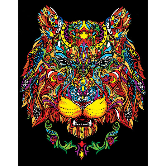 Samtausmalbild LÖWIN 47 x 35 cm