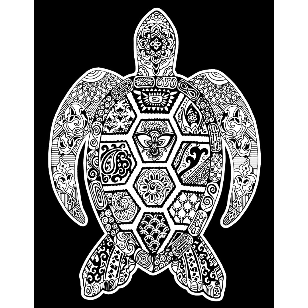 Samtausmalbild SCHILDKRÖTE 47 x 35 cm