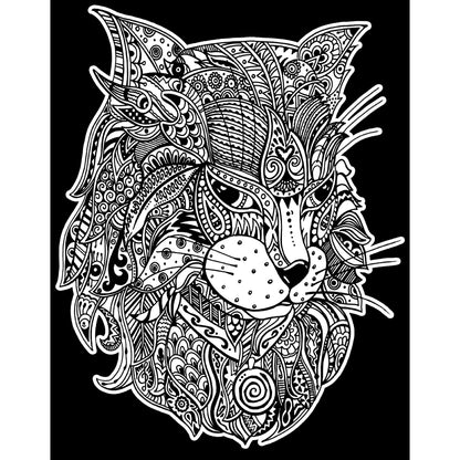 Samtausmalbild LUCHS 47 x 35 cm