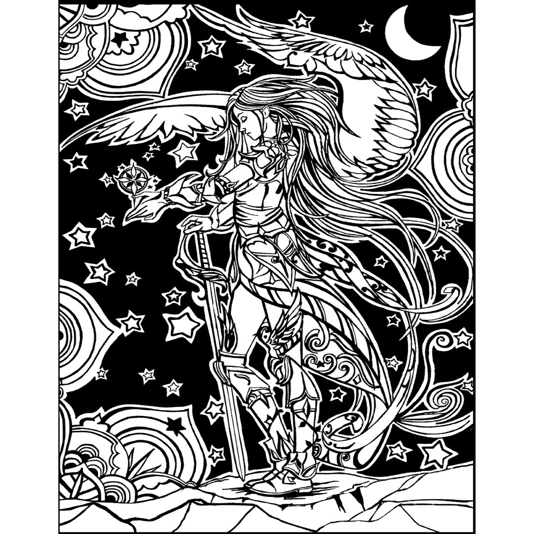 Samtausmalbild SERAPHIM 47 x 35 cm