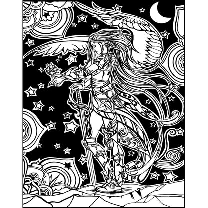 Samtausmalbild SERAPHIM 47 x 35 cm