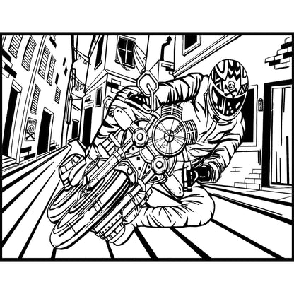 Samtausmalbild MOTORRAD 47 x 35 cm