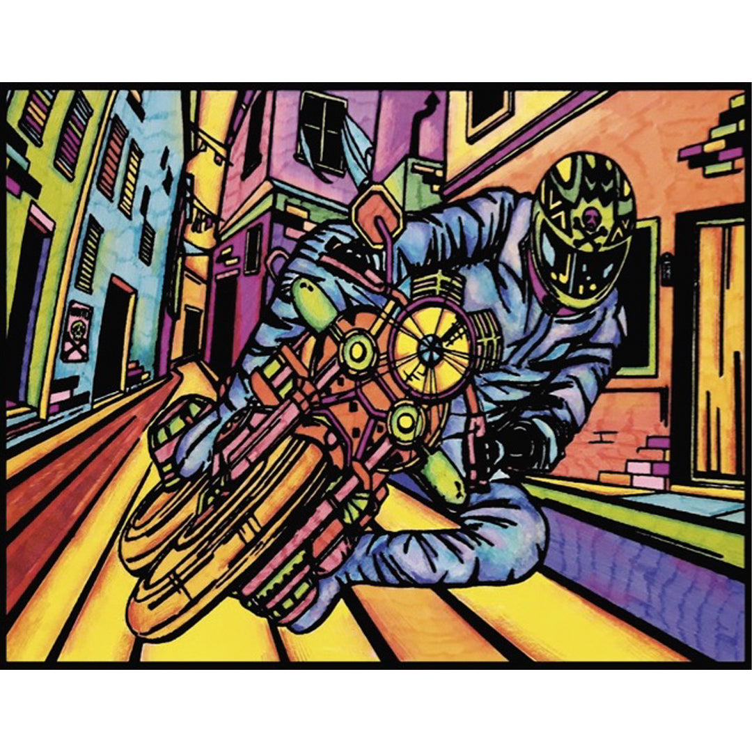 Samtausmalbild MOTORRAD 47 x 35 cm