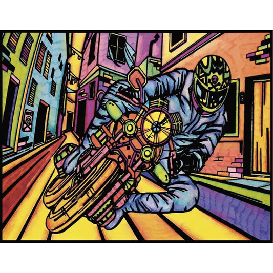 Samtausmalbild MOTORRAD 47 x 35 cm