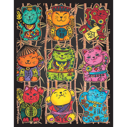 Samtausmalbild MANEKI 47 x 35 cm