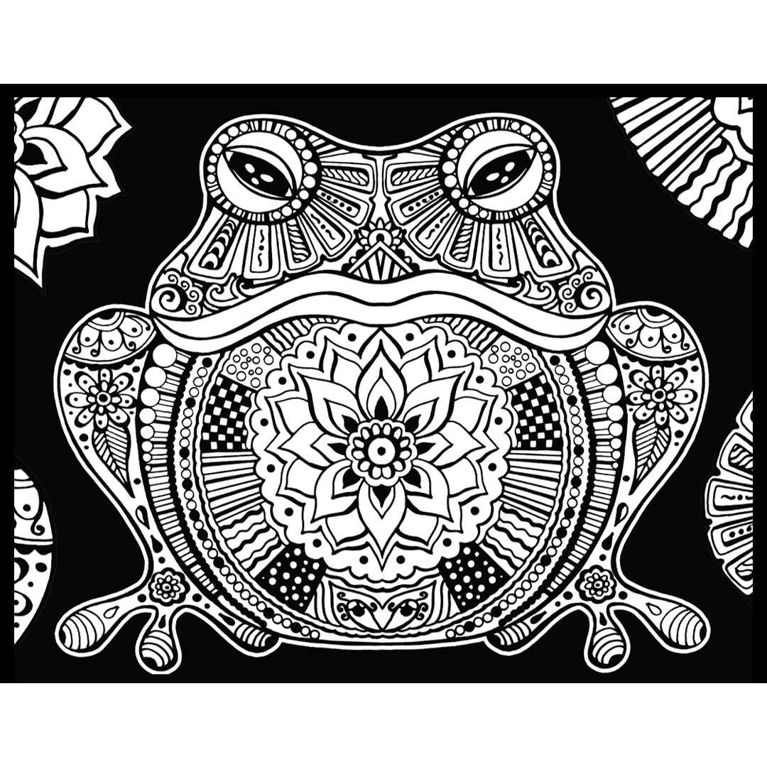 Samtausmalbild FROSCH 47 x 35 cm