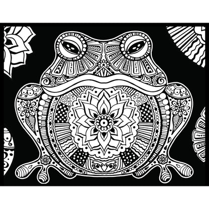 Samtausmalbild FROSCH 47 x 35 cm