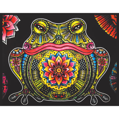 Samtausmalbild FROSCH 47 x 35 cm