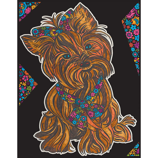 Samtausmalbild YORKSHIRE 47 x 35 cm