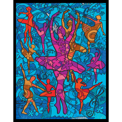 Samtausmalbild TÄNZER 47 x 35 cm