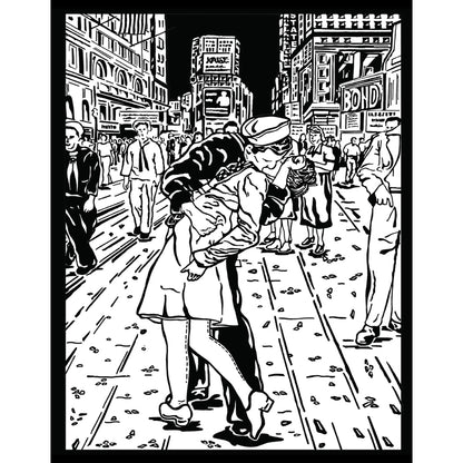 Samtausmalbild MATROSENKUSS 47 x 35 cm