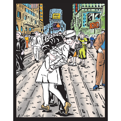 Samtausmalbild MATROSENKUSS 47 x 35 cm