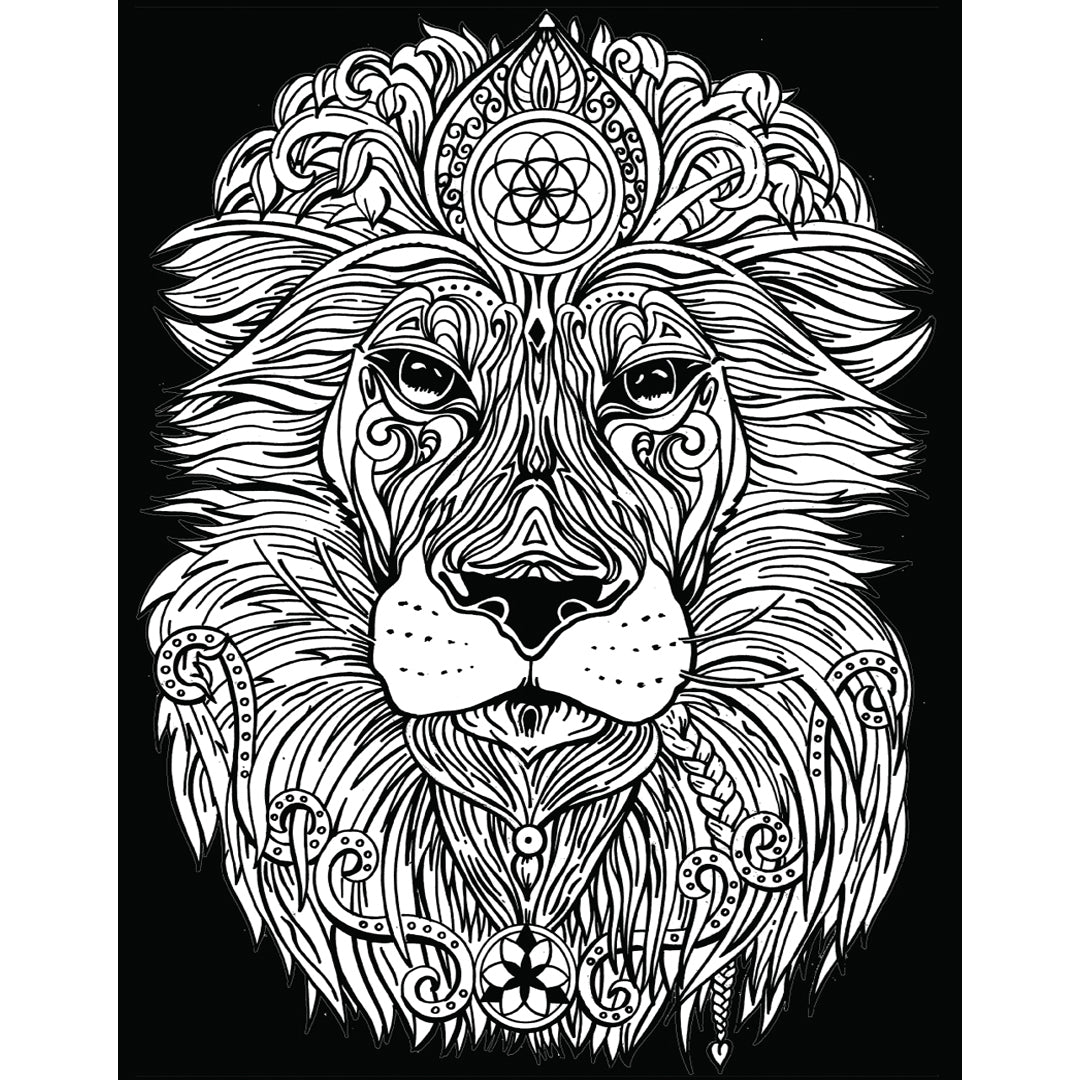 Samtausmalbild LÖWE 47 x 35 cm