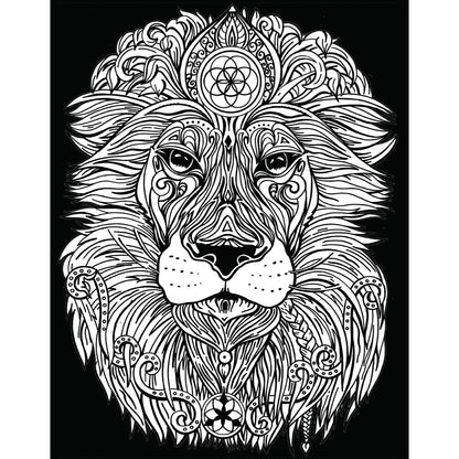 Samtausmalbild LÖWE 47 x 35 cm