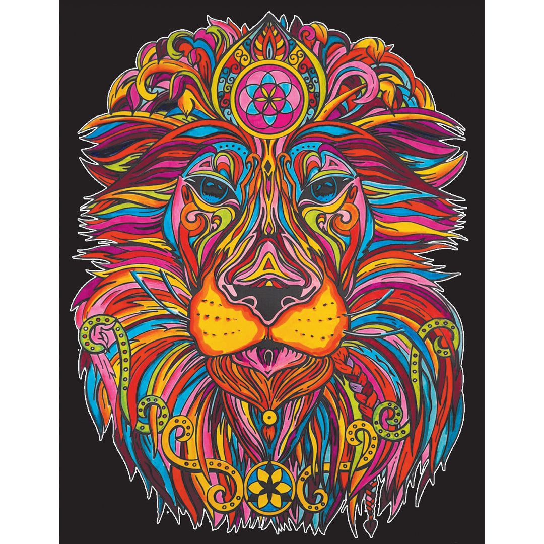 Samtausmalbild LÖWE 47 x 35 cm