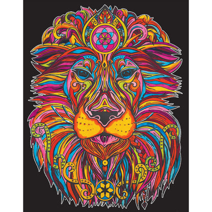 Samtausmalbild LÖWE 47 x 35 cm