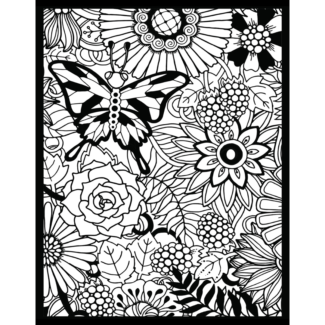 Samtausmalbild BLUMEN 47 x 35 cm