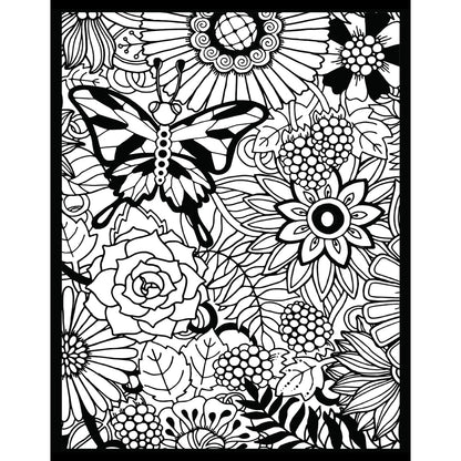 Samtausmalbild BLUMEN 47 x 35 cm