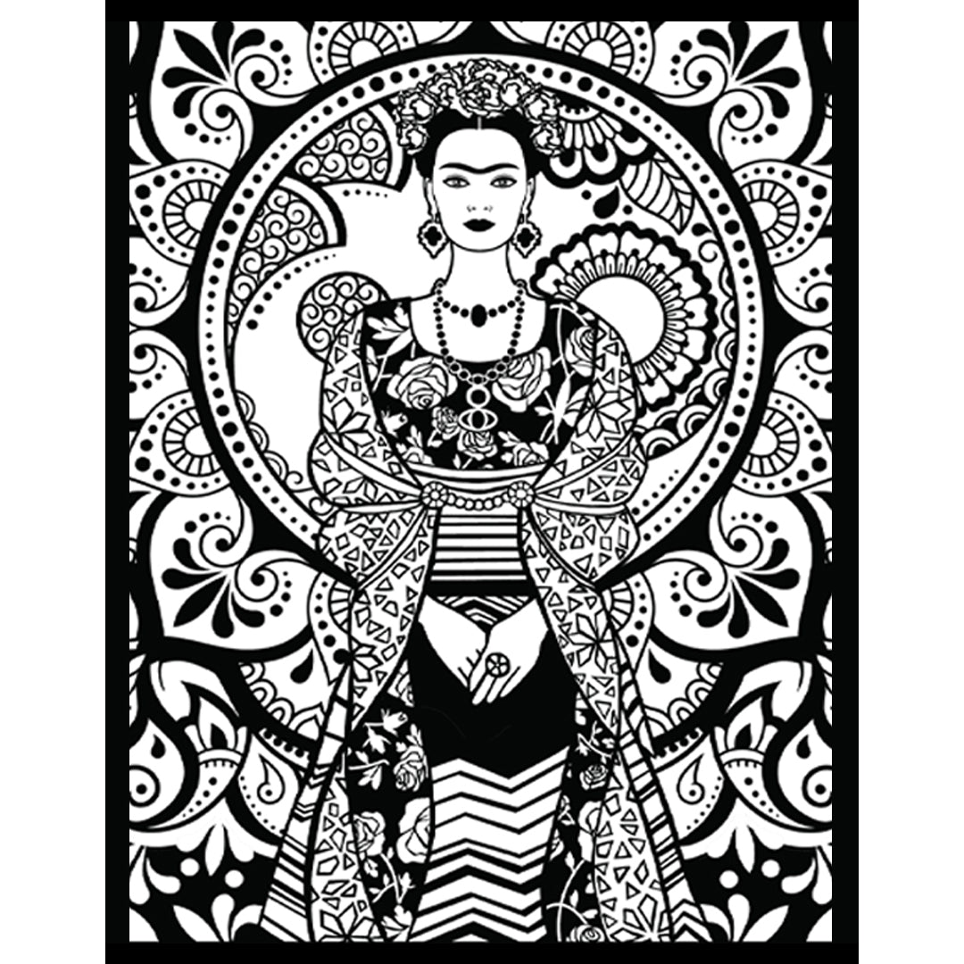 Samtausmalbild FRIDA 47 x 35 cm