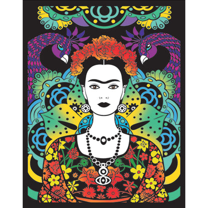 Samtausmalbild FRIDA GESICHT 47 x 35 cm