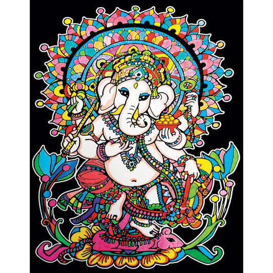 Samtausmalbild GANESHA 47 x 35 cm