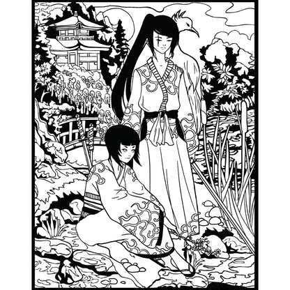 Samtausmalbild SAMURAI 47 x 35 cm