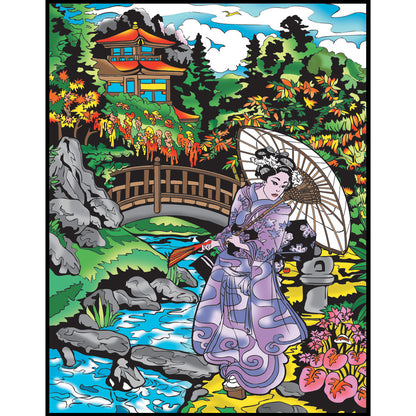 Samtausmalbild GEISHA 47 x 35 cm