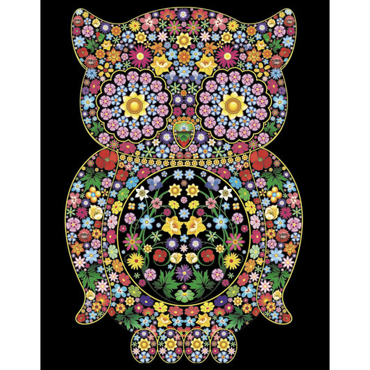 Samtausmalbild EULE 47 x 35 cm