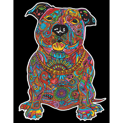 Samtausmalbild PITBULL 47 x 35 cm