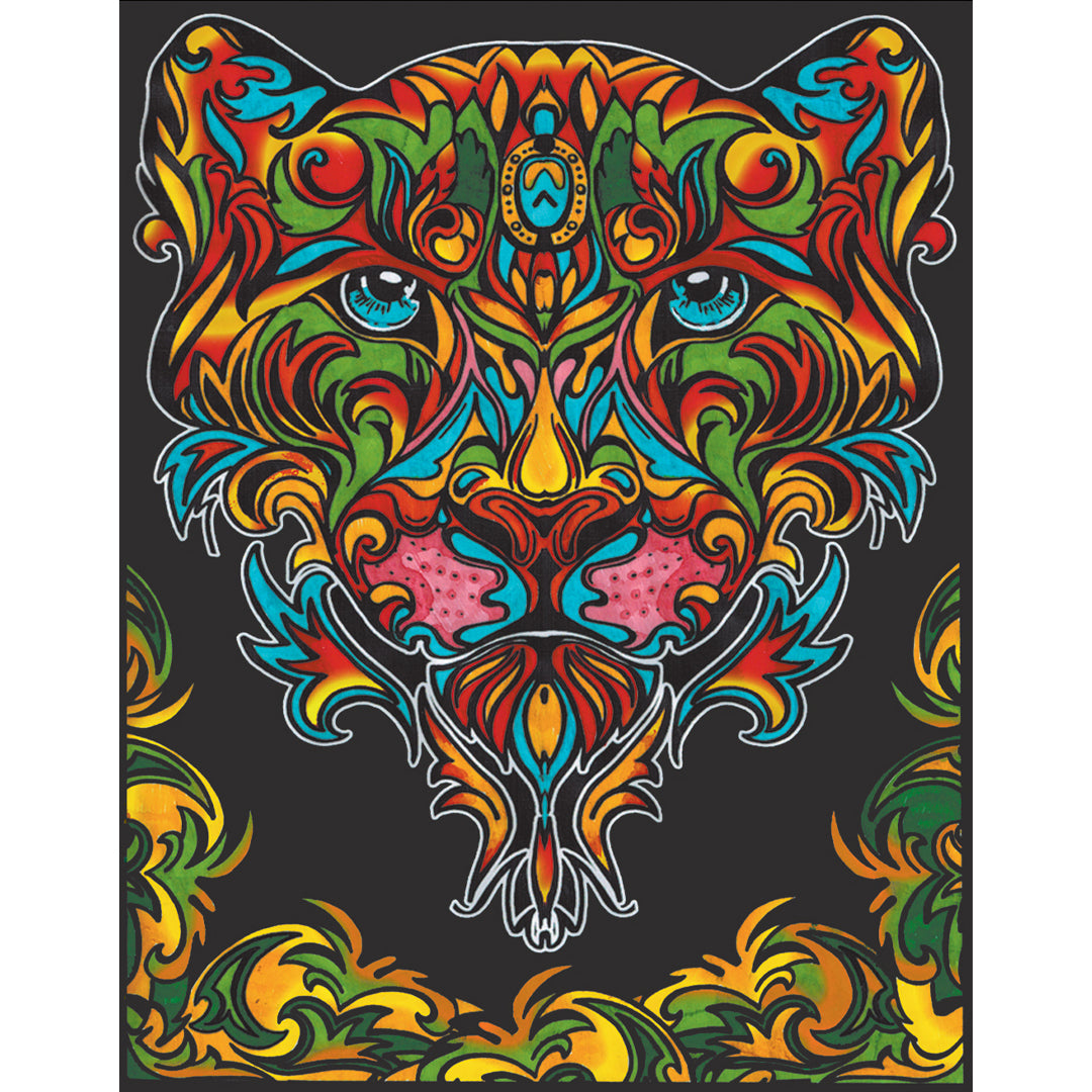 Samtausmalbild LEOPARD 47 x 35 cm