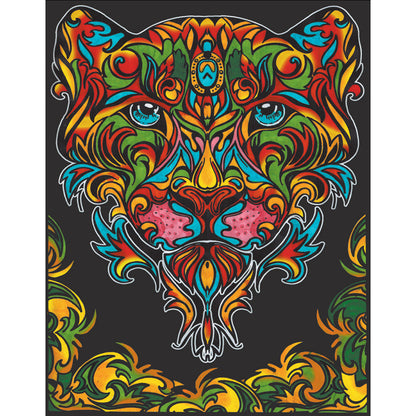 Samtausmalbild LEOPARD 47 x 35 cm