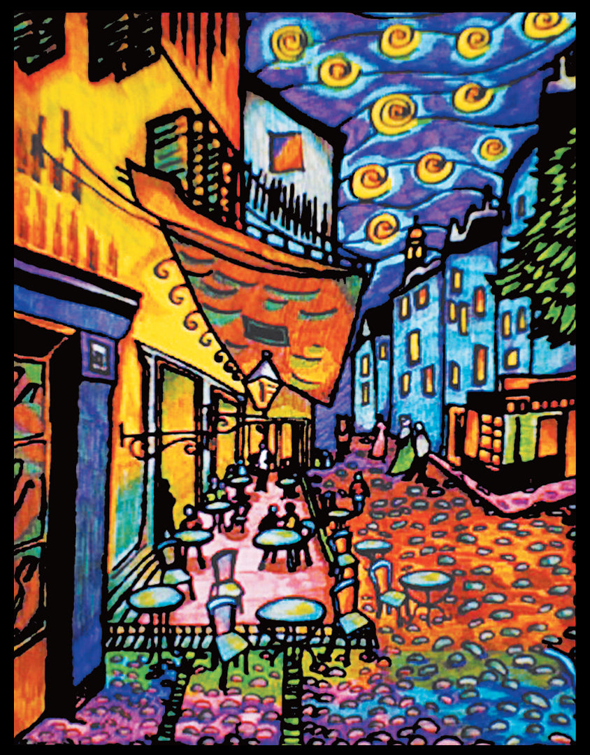 Samtausmalbild CAFE 47 x 35 cm