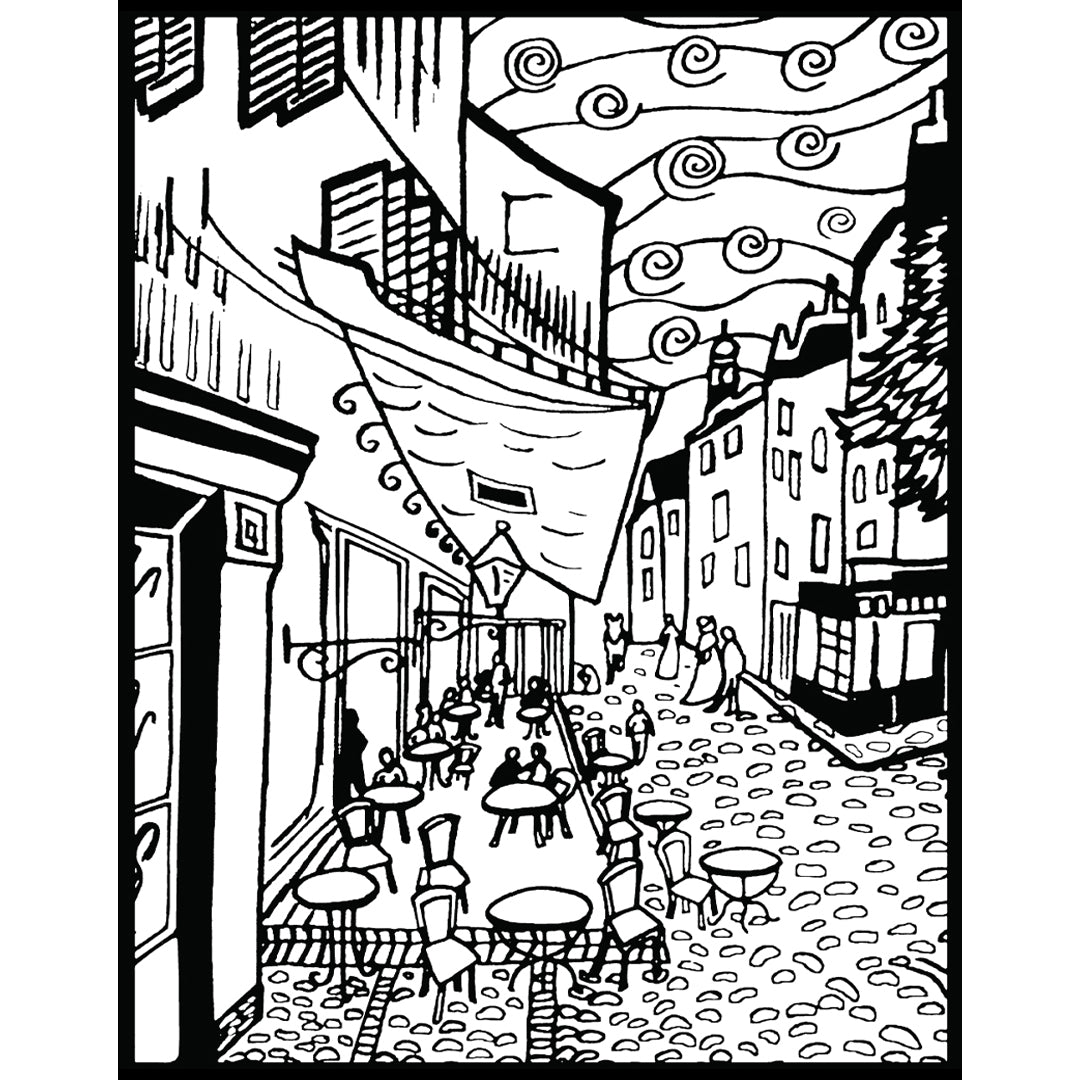 Samtausmalbild CAFE 47 x 35 cm