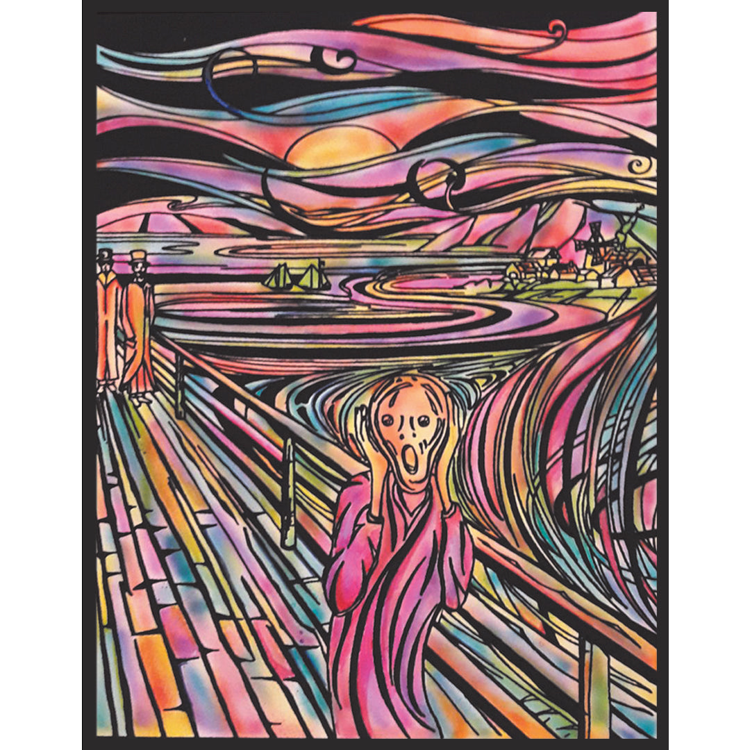 Samtausmalbild DER SCHREI 47 x 35 cm