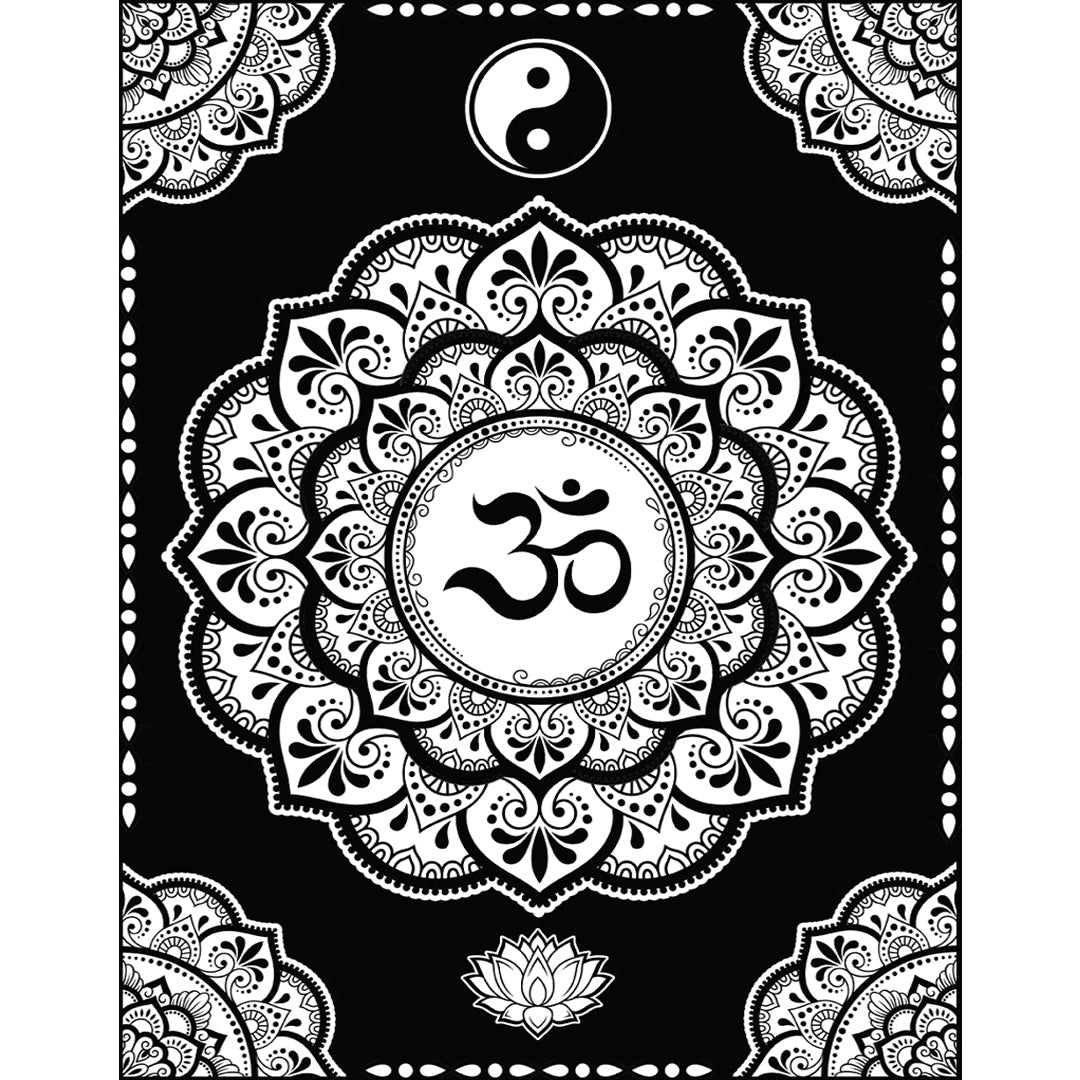 Samtausmalbild MANDALA OM 47 x 35 cm
