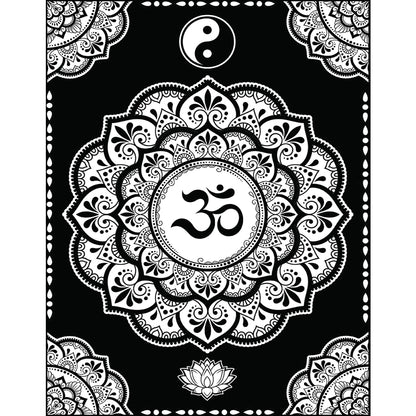 Samtausmalbild MANDALA OM 47 x 35 cm