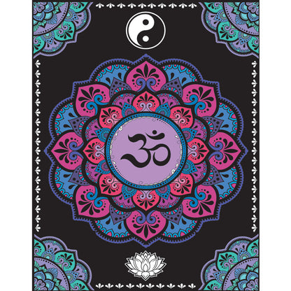Samtausmalbild MANDALA OM 47 x 35 cm