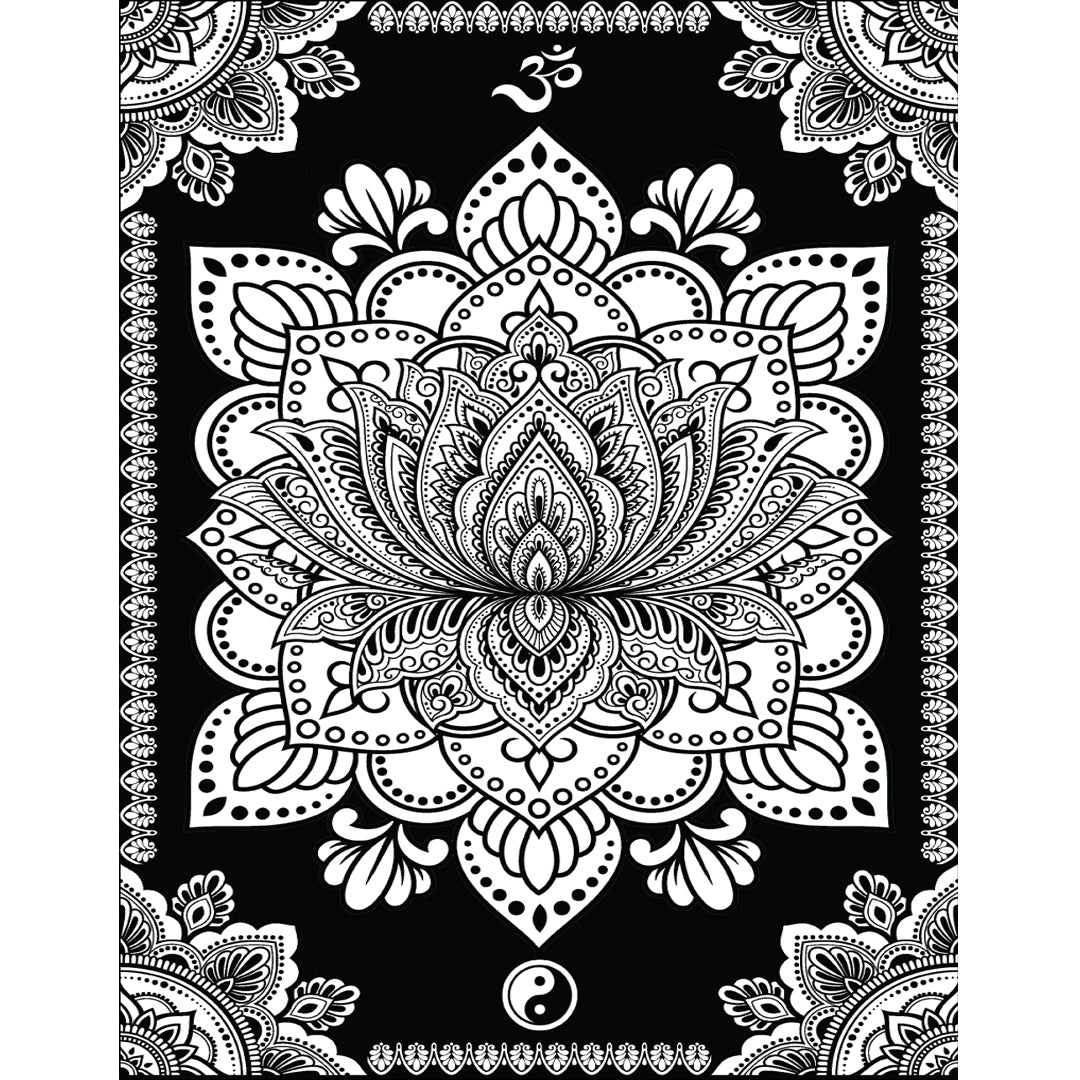 Samtausmalbild MANDALA LOTUS 47 x 35 cm