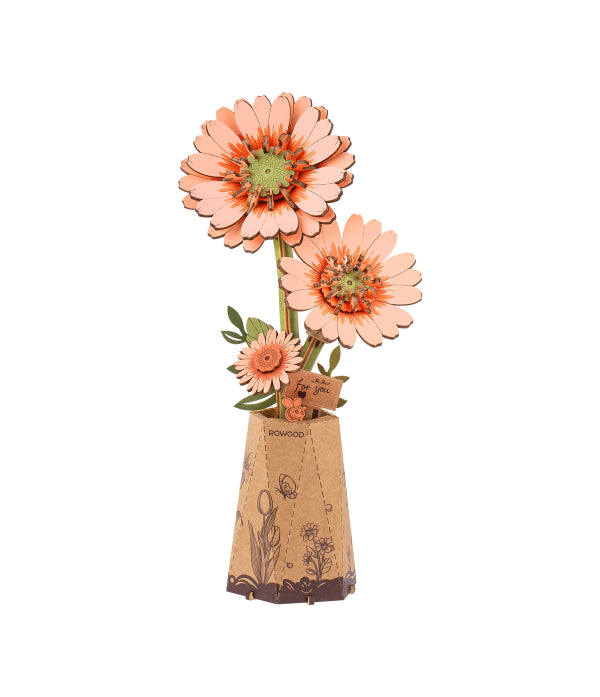 Light Orange Gerbera / Hell orangene Gerbera
